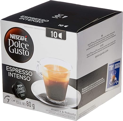 Nescafe Dolce Gusto, Espresso Intenso, 10 Cápsulas