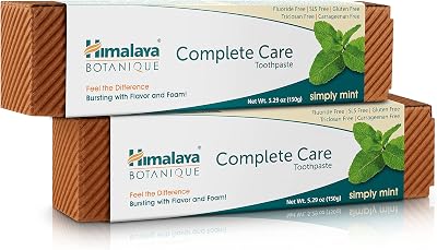 Botanique Simply Mint Complete Care Toothpaste| Refreshing Mint Flavour | Strong Teeth | Healthy Gums and anti-inflammatory | Fresh Breath -150g (Pack of 2)