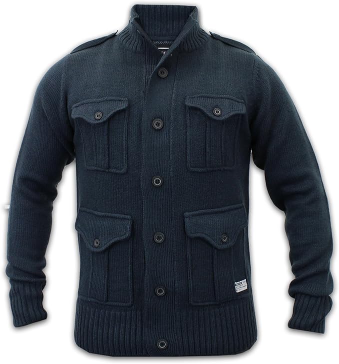 Men's Dissident Cardigan 1B2758 Navy x Large Amazon.co.uk Clothing