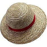 ABYSTYLE One Piece Officially Licensed Monkey D. Luffy Straw Hat Adult Anime Manga Pirate Cosplay Costume Accessories Merch Gift Beige