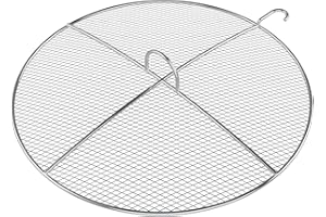 BBQ FUTURE Turkey Fryer Top Cover for CharBroil Big Easy Oilless Turkey Fryer 17102065 18102095, Heavy-Duty Stainless Steel Cover Round Mesh Replacement for Char-Broil Infrared Deep Fryer Accessories 29105249