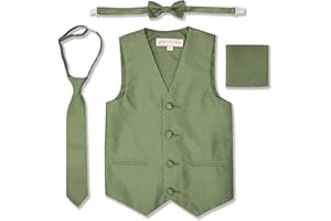 Johnnie Lene Boys Formal Dupioni Tuxedo Vest Set