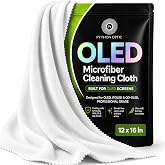PYTHON OPTIC Premium OLED &amp; QD-OLED Microfiber Cleaning Cloth, 12 x 16 in | #1 Reddit-Recommended OLED Cloth, Tested for scratch-free cleaning and visibly clearer QD-OLED, WOLED &amp; Tandem OLED screens