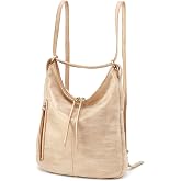 HOBO Merrin Leather Bucket Backpack Convertible to Shoulder Bag for Women