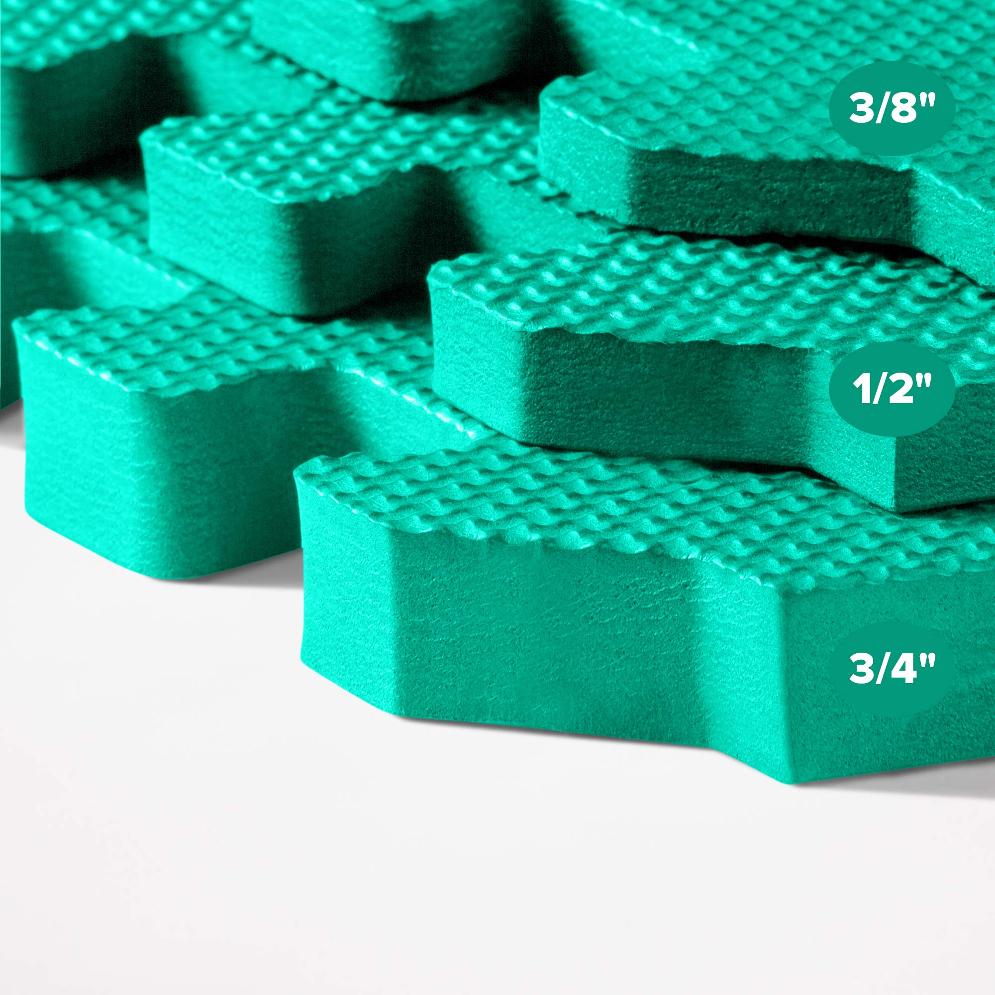 We Sell Mats 3/8 Inch Thick Multipurpose Exercise Floor Mat With EVA