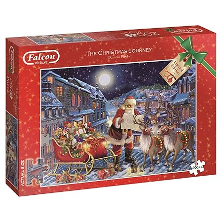 Jumbo Spiele 11173 - Falcon De Luxe The Christmas Journey, Puzzles, 200XL Teile