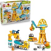 LEGO DUPLO Town 3 in 1 Construction Site and Vehicles 10476 | Building Toys for Boys &amp; Girls, Ages 3+, Develops Fine Motor Skills, Construction Toys for Toddlers, 84 Pieces, Gift Idea