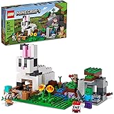 LEGO 21181 Minecraft The Ranch Rabbit, Building Set, Toy for Children from 8 Years with Figures Trainer, Zombie, Animals