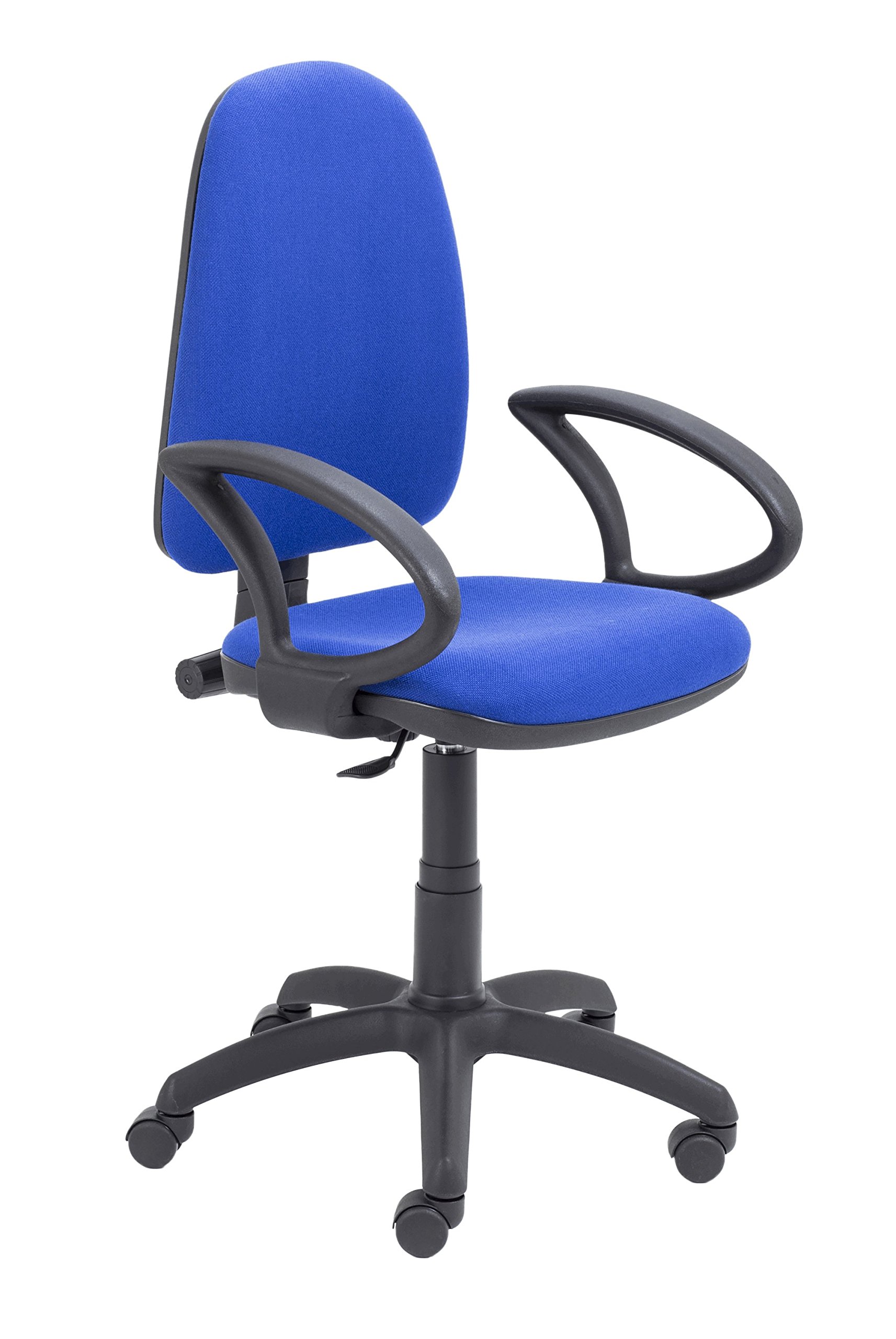 Office Hippo High Back Desk Chair, Ergonomic Office Chair For Home & Office With Height Adjustable Seat & Fixed Arms For Extra Comfort, Computer Chair For Daily Use - Royal Blue