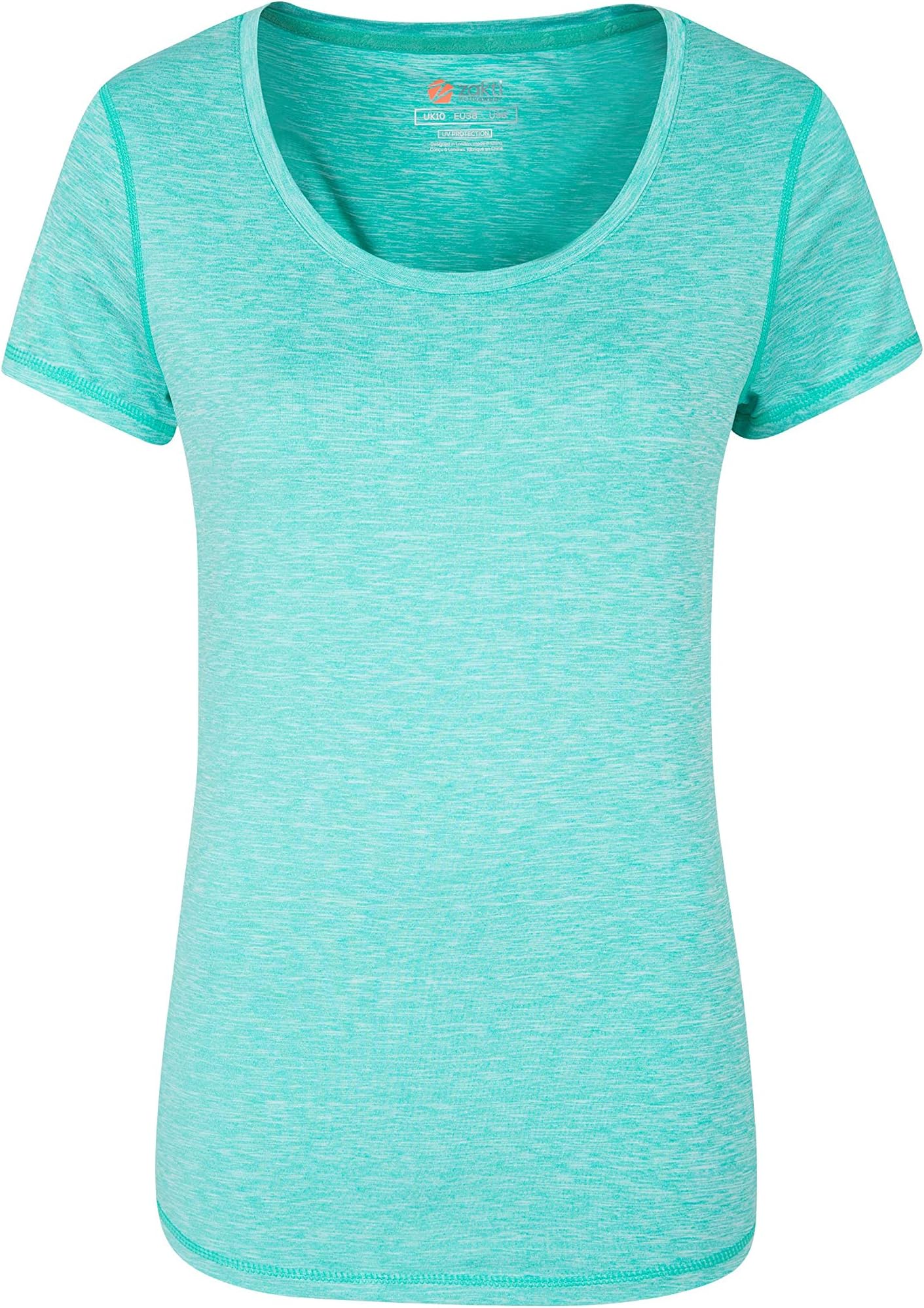 Zakti Work 4 IT Womens Tee - Slim Fit Ladies Tshirt, Antibacterial Summer Tee Shirt, Sweat Wicking, Anti-Chafe - for Spring Workouts, Gym, Sports & Hiking