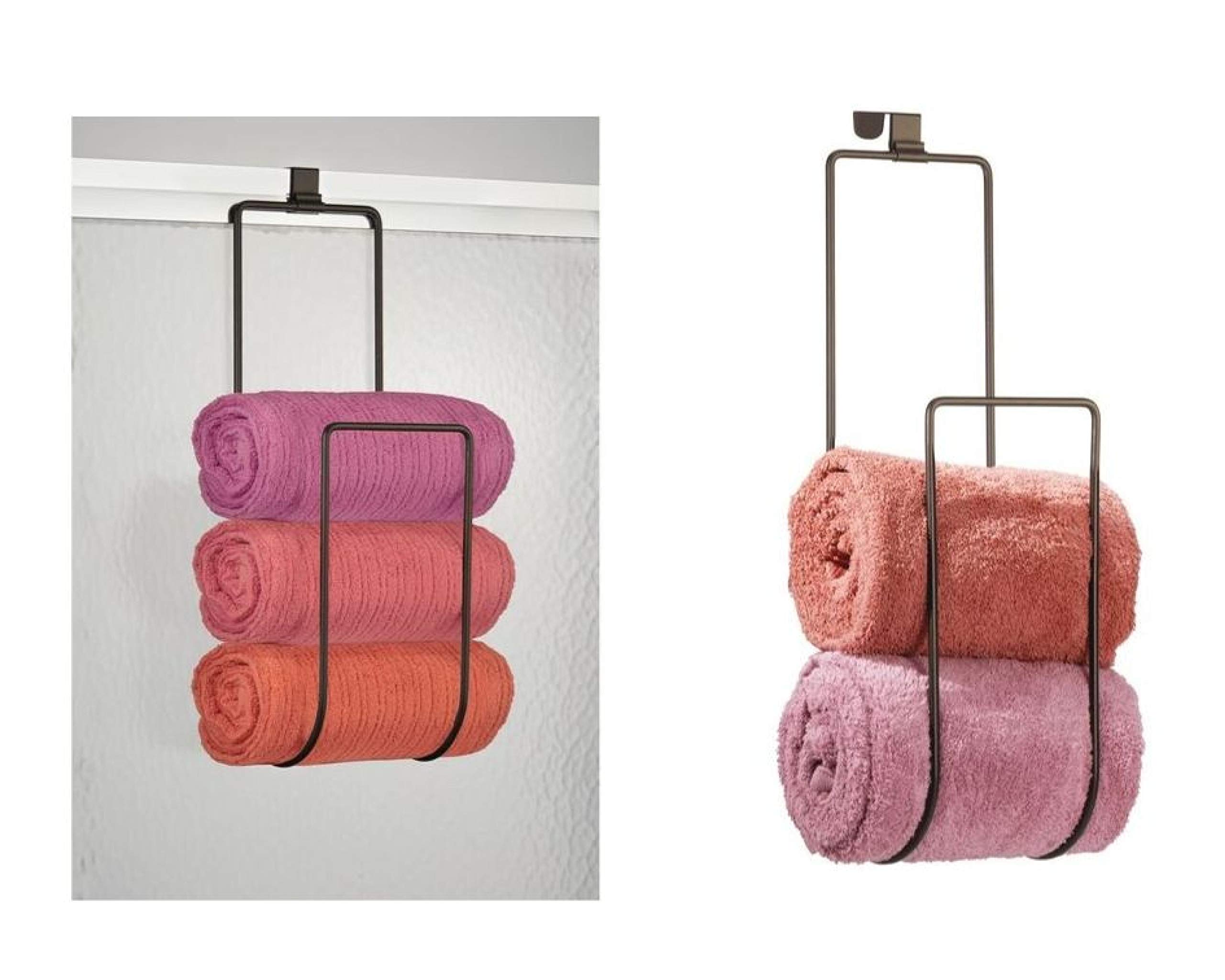 Interdesign Classico Over The Door Towel Holder For Bathroom