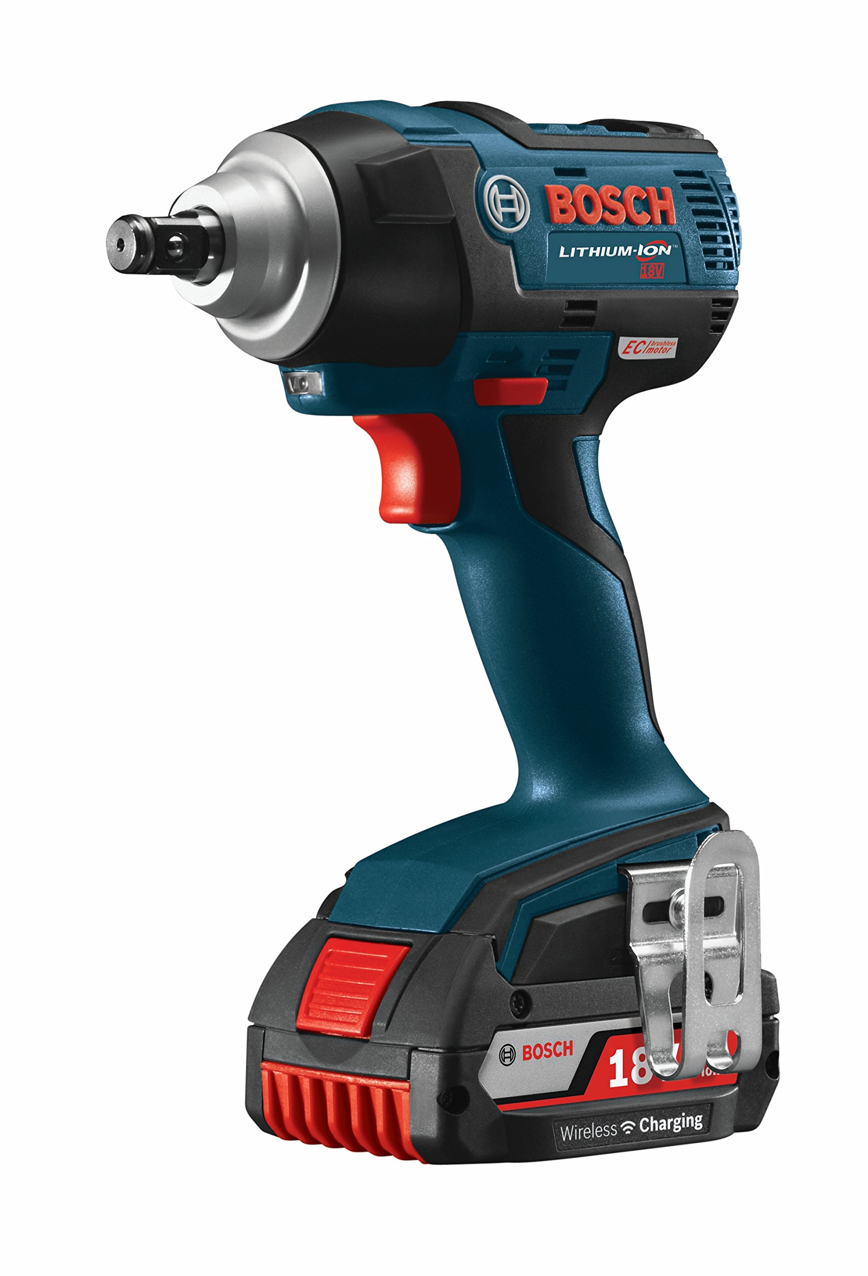 Bosch Impact Wrench 18V w/ 1/2" Square Drive 2 Batteries Charger Carry