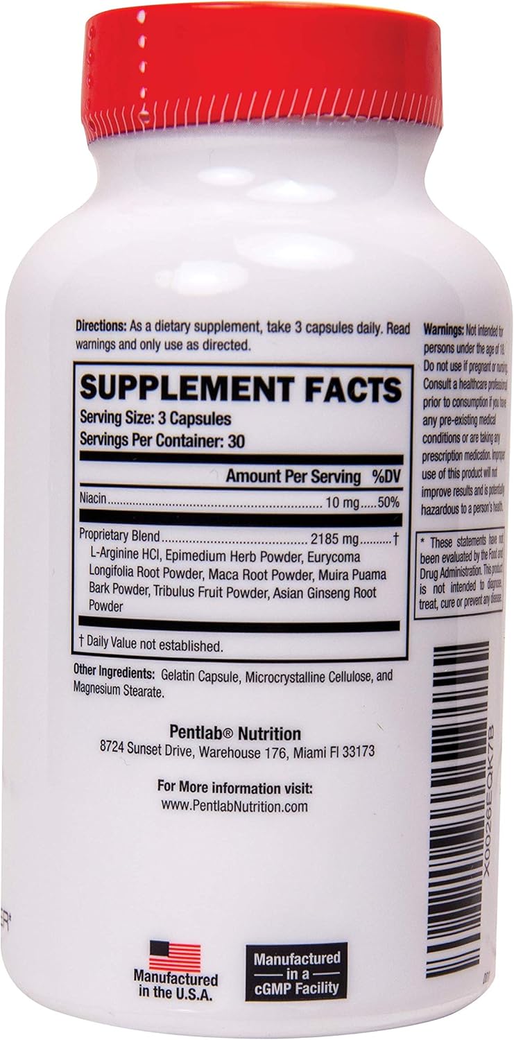 Energy and Power Enlargement Booster for Men - Increase Size, Strength, Stamina - Energy, Mood, Endurance Boost - All Natural Performance Supplement - Made in USA: Health & Personal Care