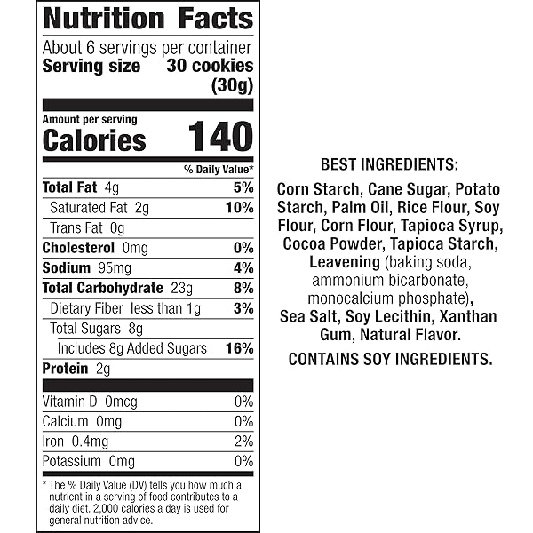 ANNIE’S GLUTEN FREE COCOA AND VANILLA BUNNY COOKIES, 6.75 OZ