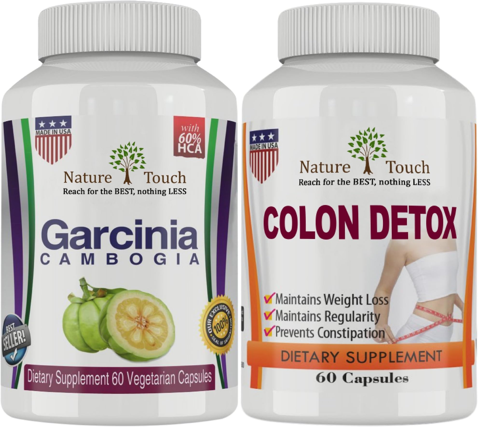 Garcinia Cambogia & Cleanse,hca Garcinia Cambogia Cleanse Combo, Pure Garcinia Cambogia Cleanse, Garcinia Cambogia and Premium Cleanse. by Nature Touch. 30 Day Cleanse and Garcinia Cambogia