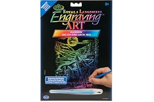 ROYAL & LANGNICKEL Royal and Langnickel Rainbow Engraving Art, Howling Wolves