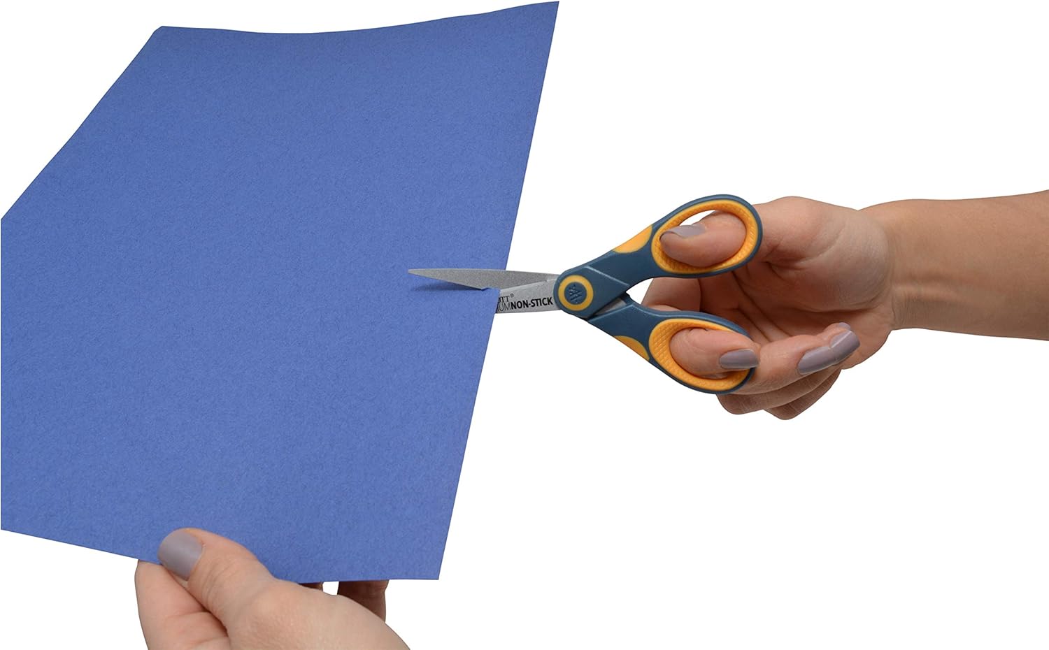 Westcott Titanium Bonded Non-Stick Scissors, 5" Straight : Tape Scissors : Office Products