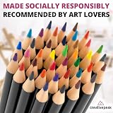 Creativepeak Professional Colouring Pencils 48 Colour Set with Swatch Card view 7