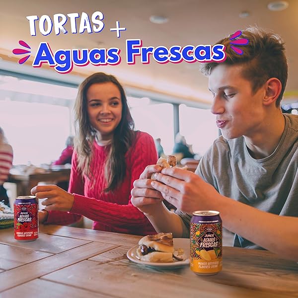 JUMEX AGUAS FRESCAS MANGO – CLASSIC MEXICAN SOFT DRINKS – MANGO DRINK FOR COCKTAIL MIXERS & MEXICAN FOOD – TROPICAL FRUIT FLAVORED WATER – NON CARBONATED NON ALCOHOLIC BEVERAGES – 11.3OZ, 24 PACK