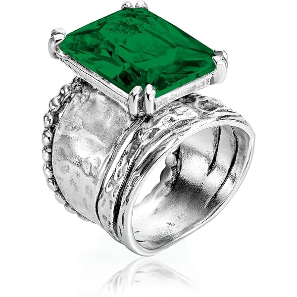 C3116 Abiding Simple Natural Amethyst Silver Ring Classic