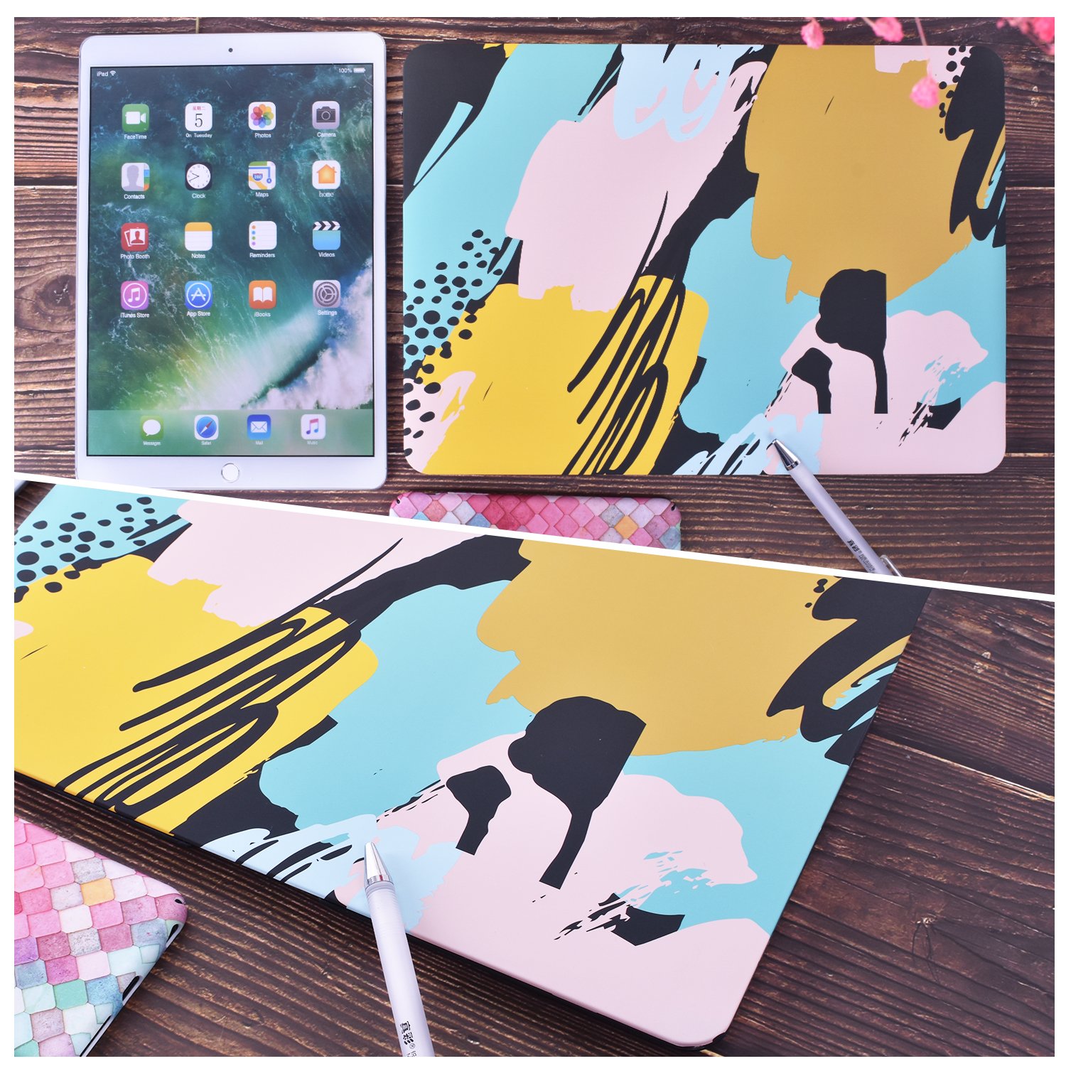 EGONE Macbook Pro 13 Inch Hard Plastic Protective Case Shell For Model A1706/A1708(2016-1017，Art