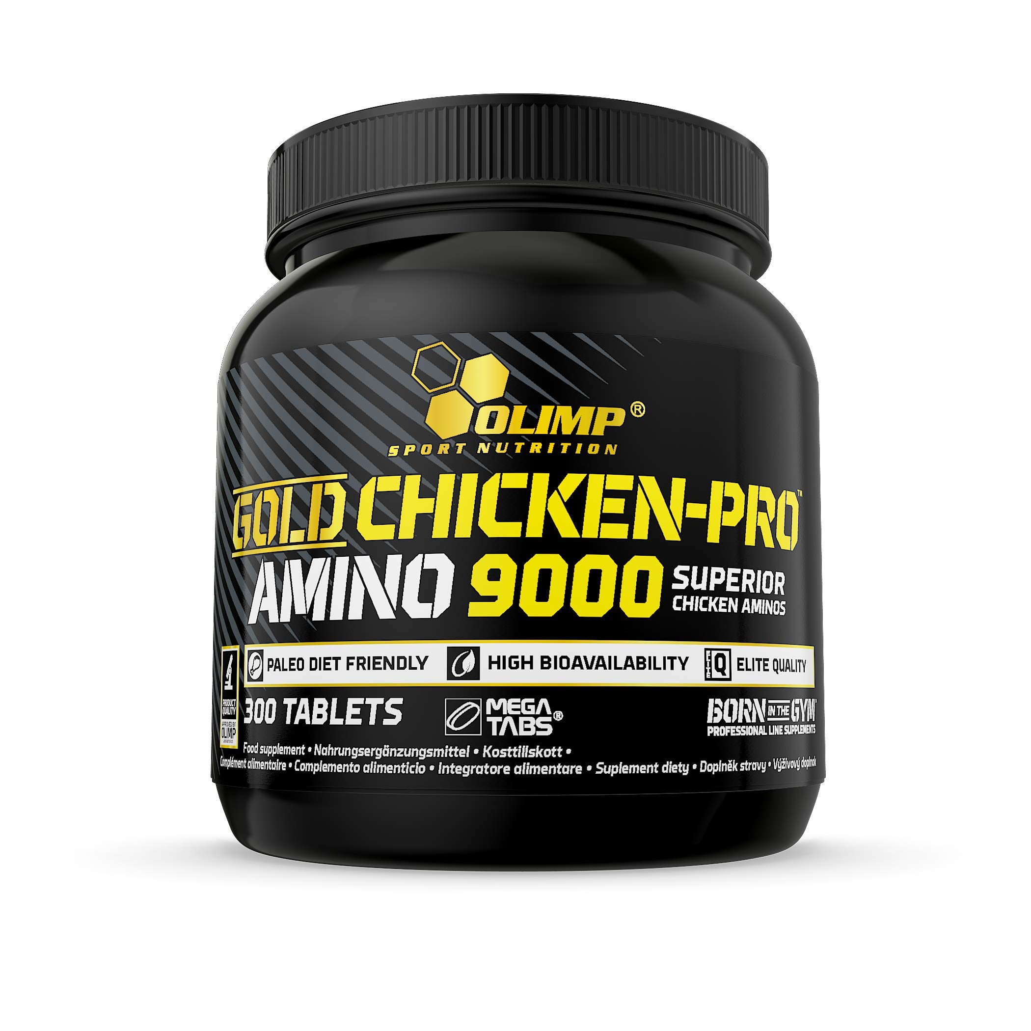 OLIMP SPORT NUTRITION Olimp Labs Gold Chicken-Pro Amino Tablets, 9000 mg, Pack of 300 Mega Tablets