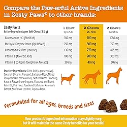 Zesty Paws Mobility Bites Dog Joint Supplement