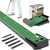 ropoda 9ft Golf Putting Green Indoor, Classic or with a Putting Mirror | Auto Ball Return Function, Portable Putting Mat for Home and Office, Golf Practice Putting Mat Aid for Indoor and Outdoor Use