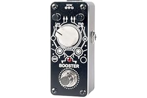Sondery Boost Pedal for Electric Guitar and Bass, Mini Clean Booster Pedal, True Bypass, More or Less 14dB Change for Frequencies Under 250Hz or Above 1KHz, Art Design Series Pedal