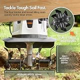 VonHaus Electric Tiller Corded 1050W 320mm 22cm Depth 4 Blades 10m Cable view 3