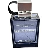 Confidence Eau de Cologne for Men – 3.4 Fl Oz (100 ml) | Fresh, Masculine, Long-Lasting Fragrance with Citrus, Woods & Spice Notes | Daily Wear Cologne