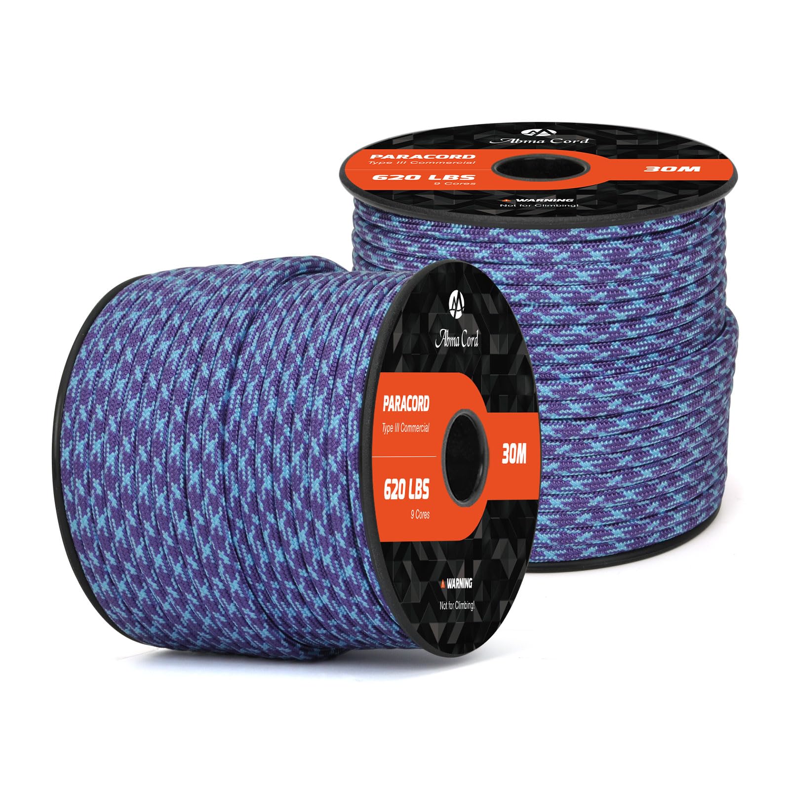 Abma Cord Paracord 620 lbs 4mm 9 Strands 100% Nylon 30M - Chill