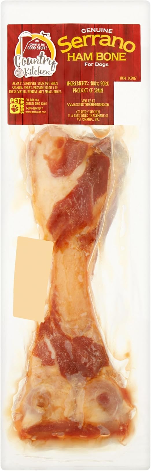 Amazon Com Country Kitchen Serrano Ham Bone Dog Treat Pet Supplies