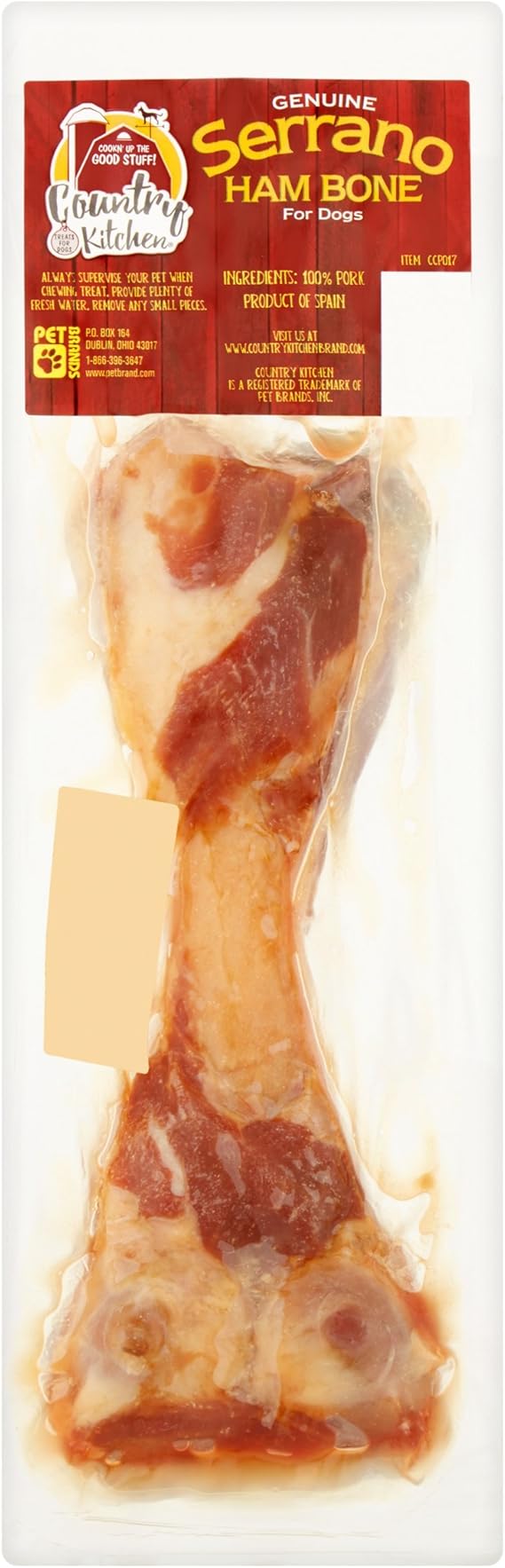 Amazon Com Country Kitchen Serrano Ham Bone Dog Treat Pet Supplies