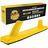Dura-Gold Pro Series Super Flex Longboard Hand Sanding File Block with Both Hook & Loop Backing and PSA Backing Conversion Adapter Pad - For Continuous Rolls or Sandpaper Sander Sheets, Sand Auto Wood