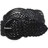 2" (50 mm) Genuine Leather Braided Woven Belt