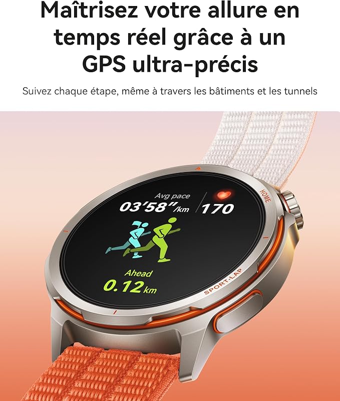 Watch GT Runner 2 Montres connectées, Jusqu'à 14 Jours, Bleu