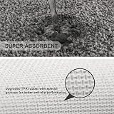 Non Slip Bath Mat 2 Pack Thick Microfiber 50x80cm Dark Gray view 5