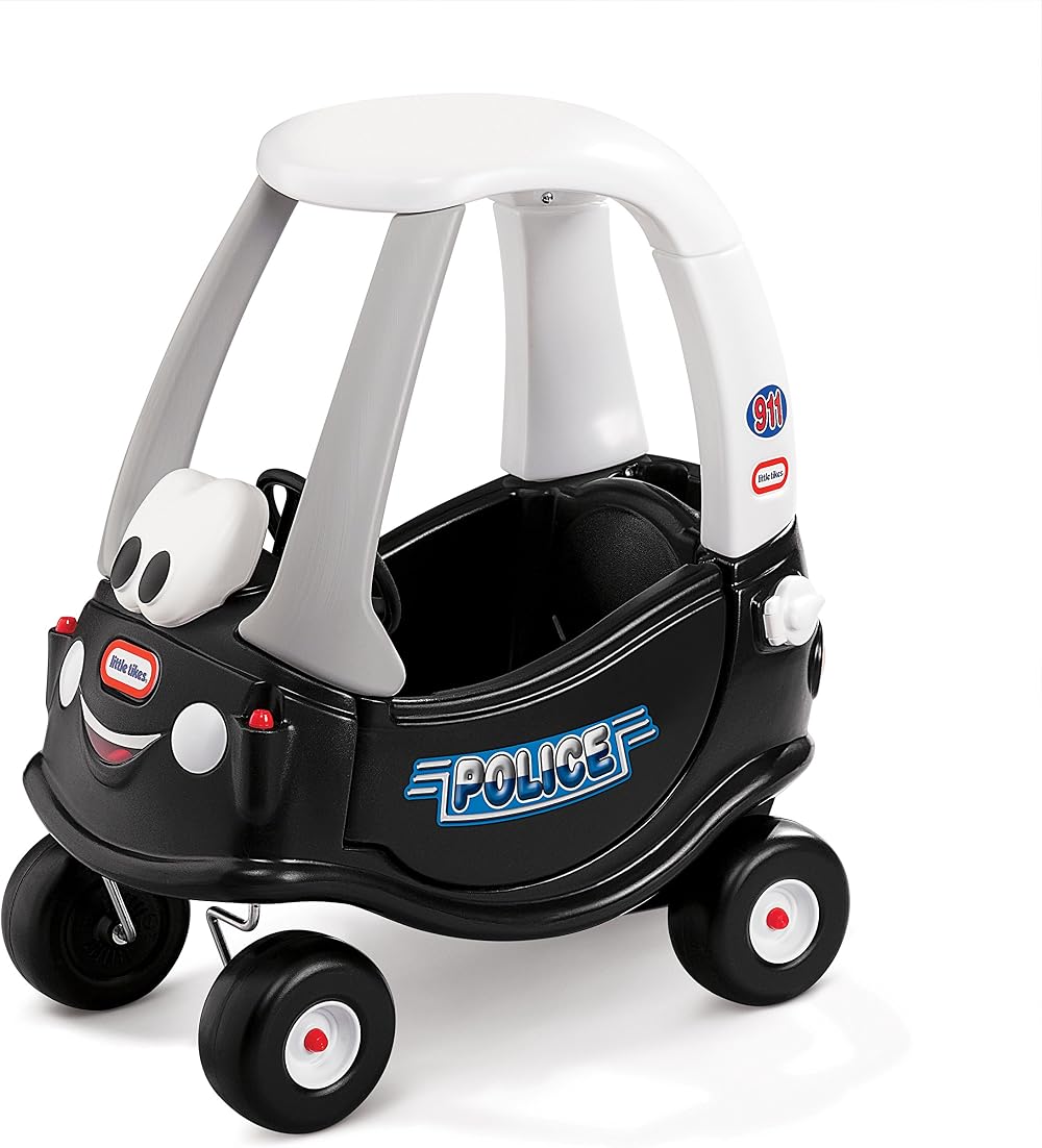 Little Tikes Patrol Police Car Cozy Coupe Ride-On Toy for Toddlers