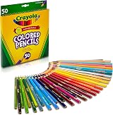 CRAYOLA Colored Pencils Art Tools 50 Count Presharpened for Art Projects view 2