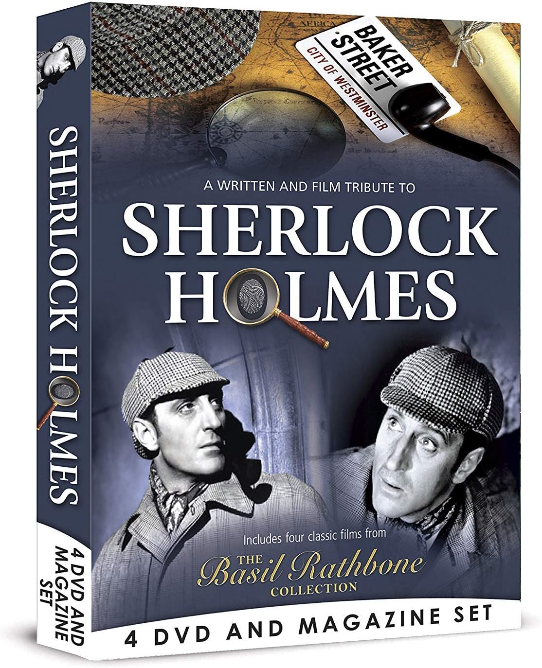Sherlock Holmes - The Basil Rathbone Collection - 4 DVD & Bookazine ...