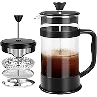 Utopia Kitchen French Coffee Press 34 Oz - 1000 ml - Espresso and Tea Maker with Triple Filters, Stainless Steel Plunger…
