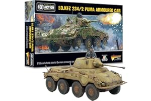 Warlord Games German Army Puma Sd.Kfz 234/2-1:56 / 28mm Plastic Scale Model Armoured Car for Bolt Action Highly Detailed World War 2 Miniatures