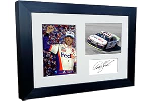 Kitbags & Lockers 12x8 A4 Denny Hamlin NASCAR No. 11 Toyota Camry Signed Autographed Photo Photograph Picture Frame Poster Gift