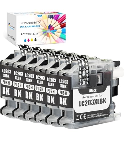 GPC Image Compatible Ink Cartridge Replacement For Brother LC203XL LC203 To Use With MFC-J480DW