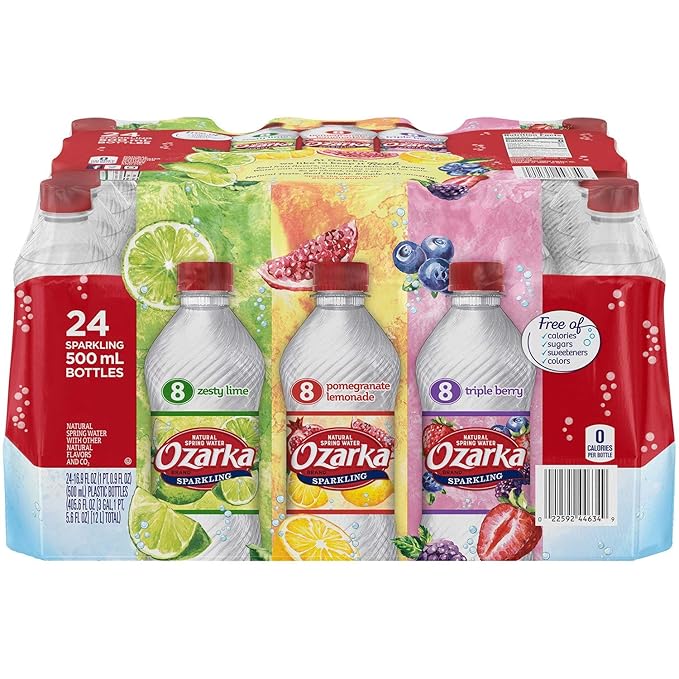 Amazon.com : Ozarka Sparkling Spring Water Variety Pack (12 oz, 24 pk ...