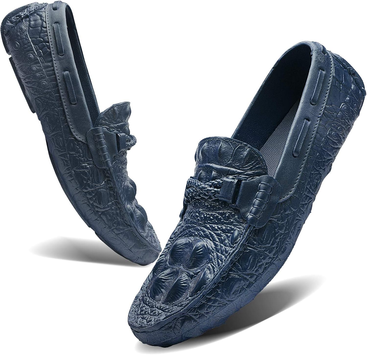 dark blue boat shoes