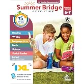 Summer Bridge Activities 6th to 7th Grade Workbooks All Subjects, Middle School Books With Math, Language Arts, Reading Comprehension, Science, Social Studies, Fitness, Flash Cards, and More