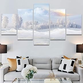 SIGNWIN 5 Panel Canvas Wall Art Modern Art...