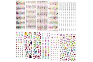3042pcs Gem Stickers Jewels for Crafts -11 Sheets Multi-Color Self Adhesive Rhinestone Jewel Stickers, Stick on Gems Rhinesto